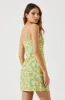 Keyhole Wrap Floral Mini Dress sold by Astr