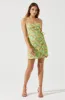 Keyhole Wrap Floral Mini Dress sold by Astr
