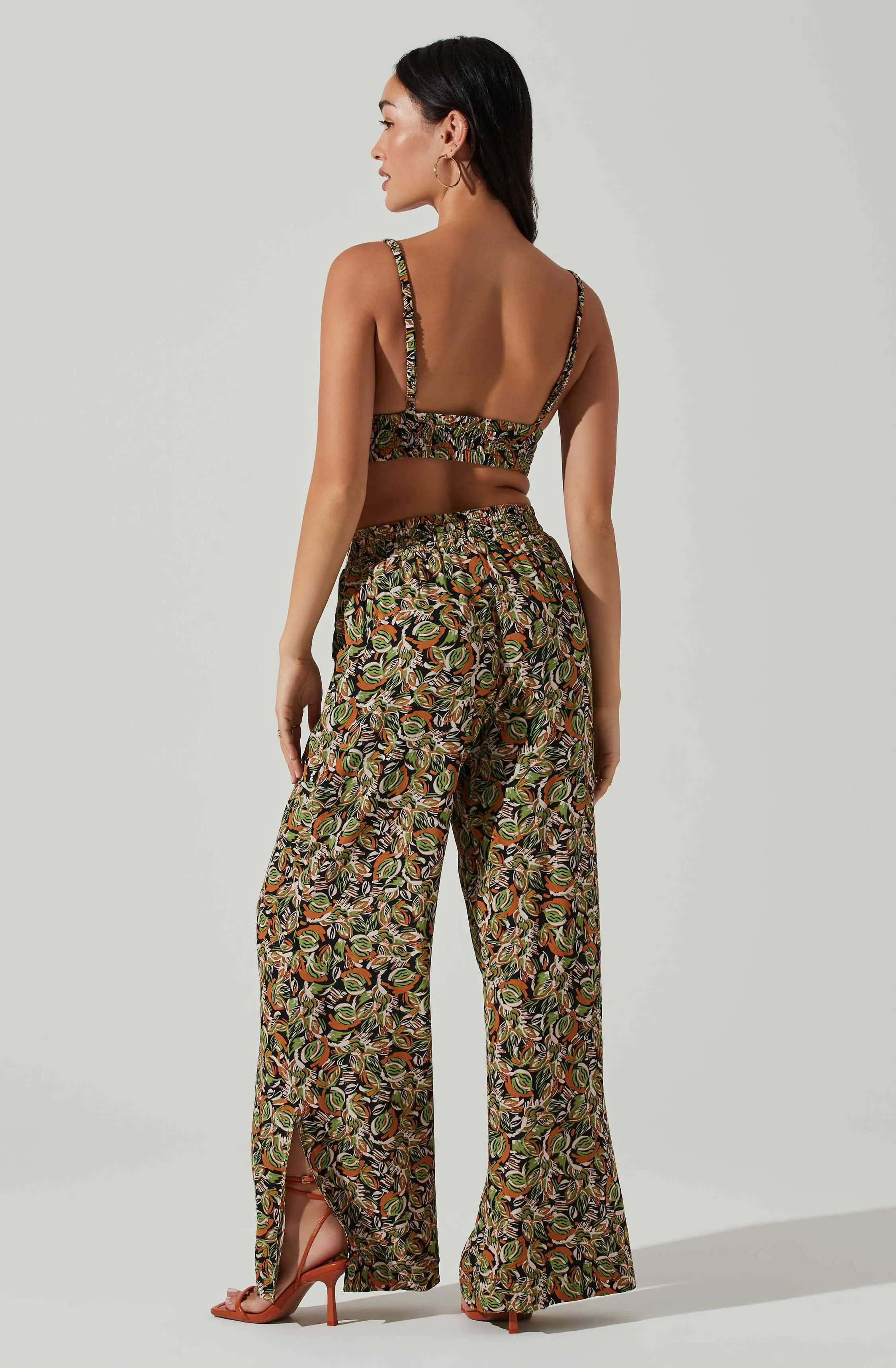 Femi Abstract Print Wide Leg Pants sold by Astr product image thumbnail 5