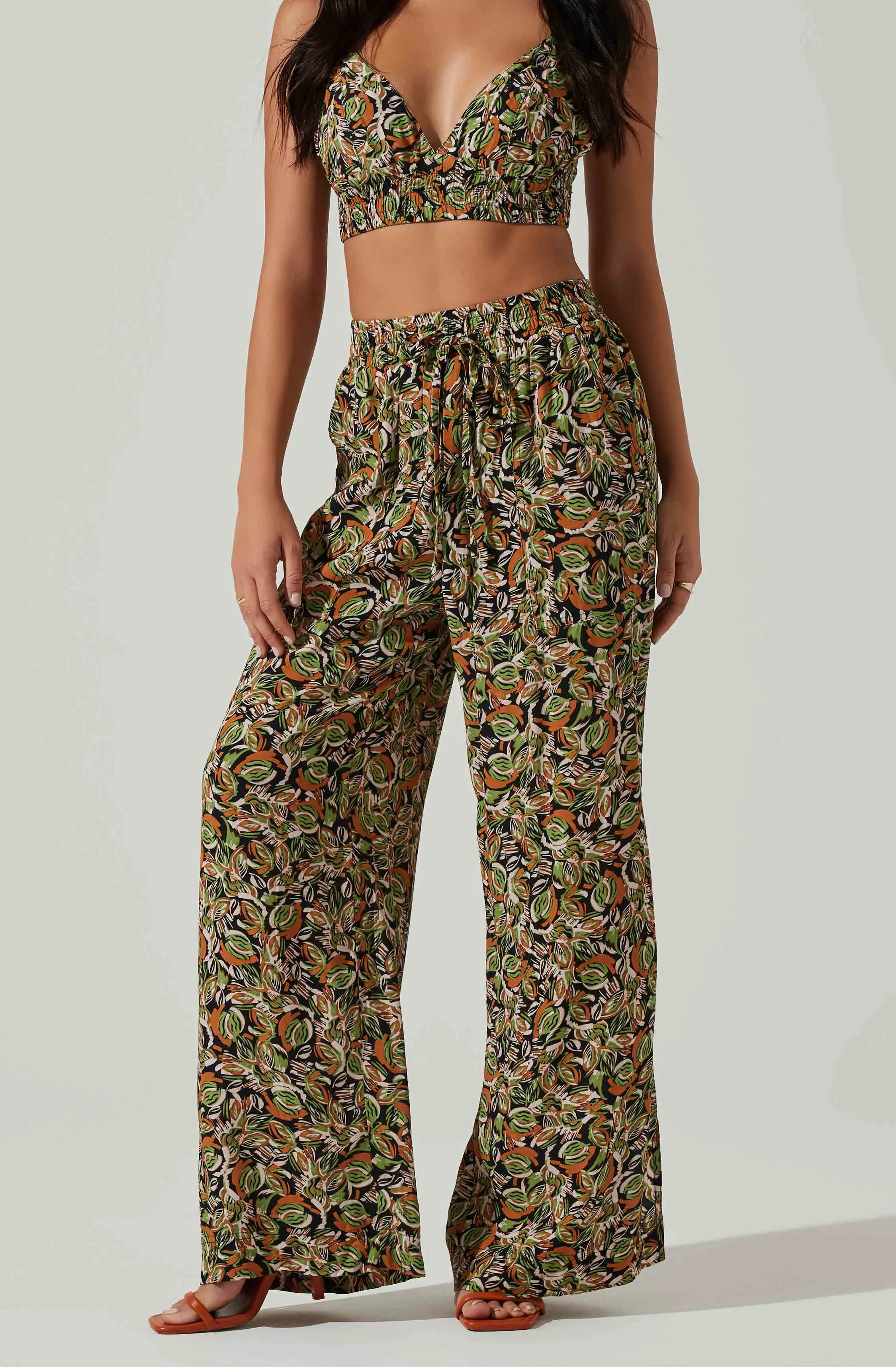 Femi Abstract Print Wide Leg Pants sold by Astr product image thumbnail 2