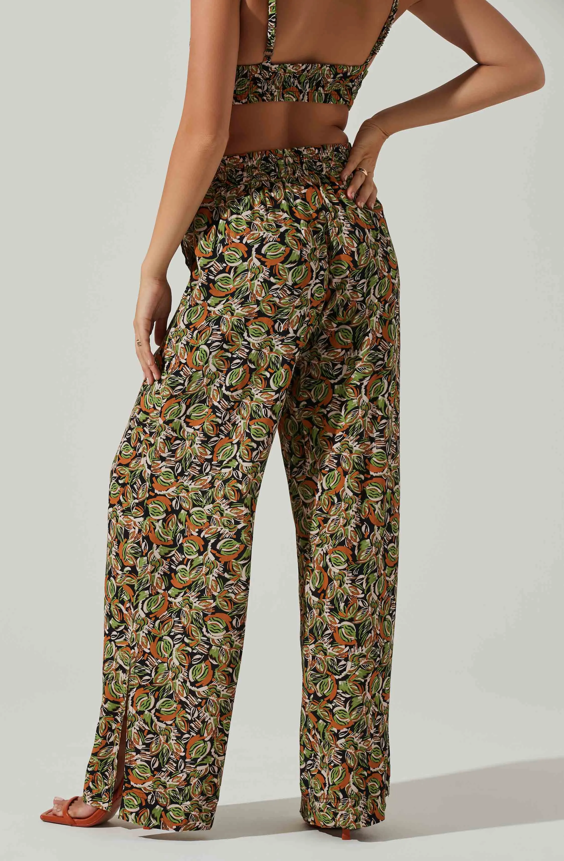 Femi Abstract Print Wide Leg Pants sold by Astr product image thumbnail 4