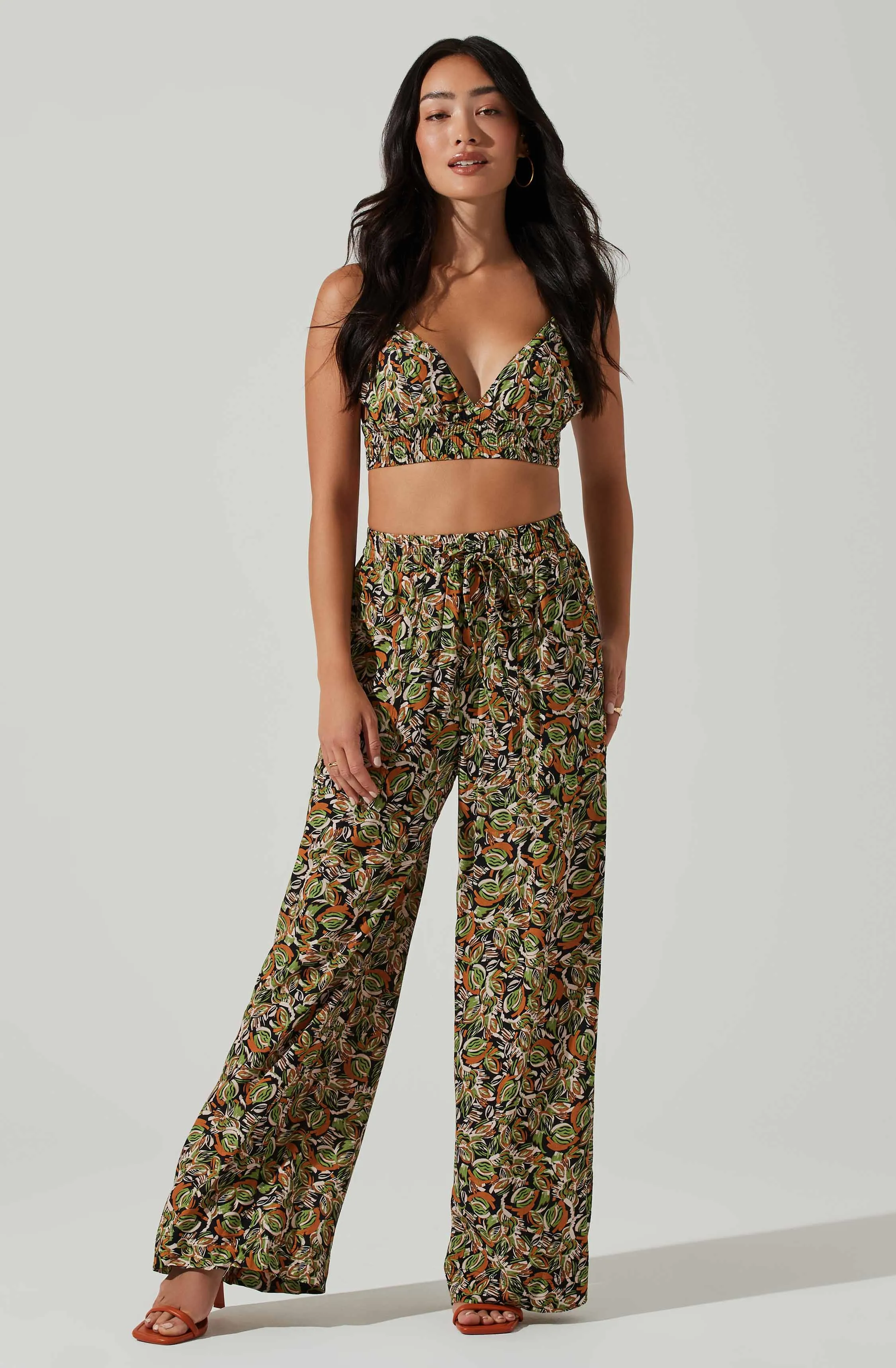 Femi Abstract Print Wide Leg Pants sold by Astr product image thumbnail 3