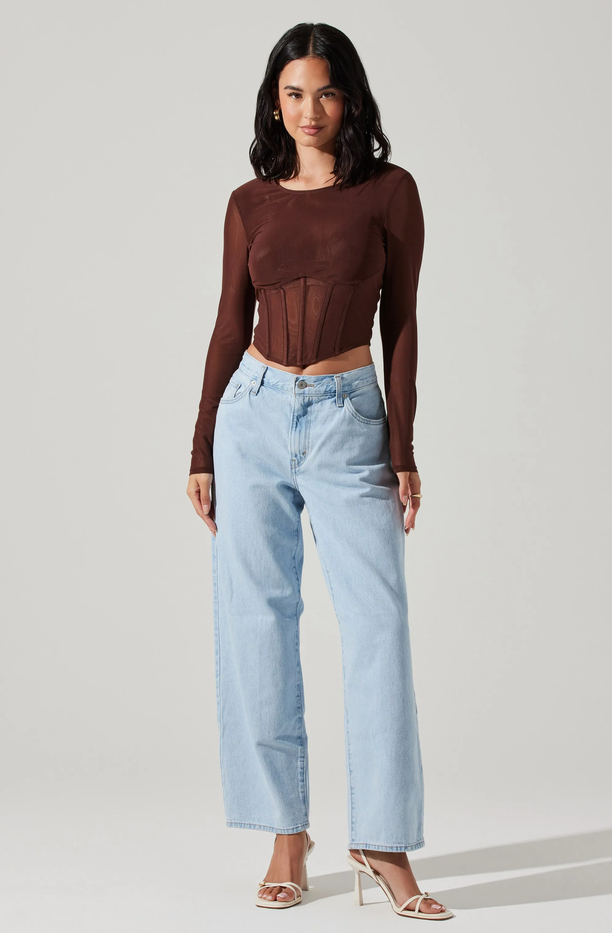 Kezia Corset Long Sleeve Top sold by Astr product image thumbnail 4