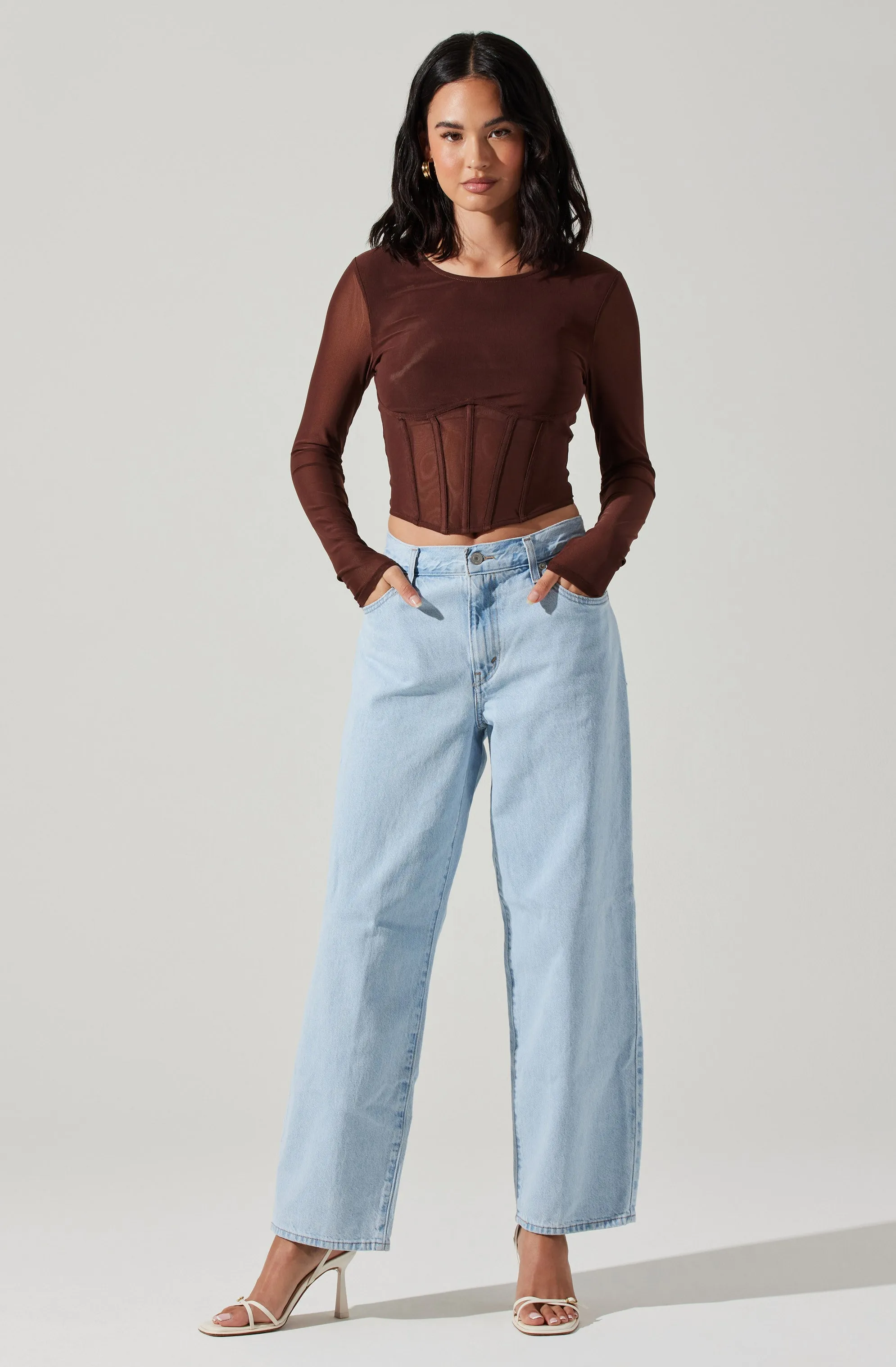 Kezia Corset Long Sleeve Top sold by Astr product image thumbnail 2