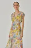 V-Neck Pleated Midi Dress sold by Astr