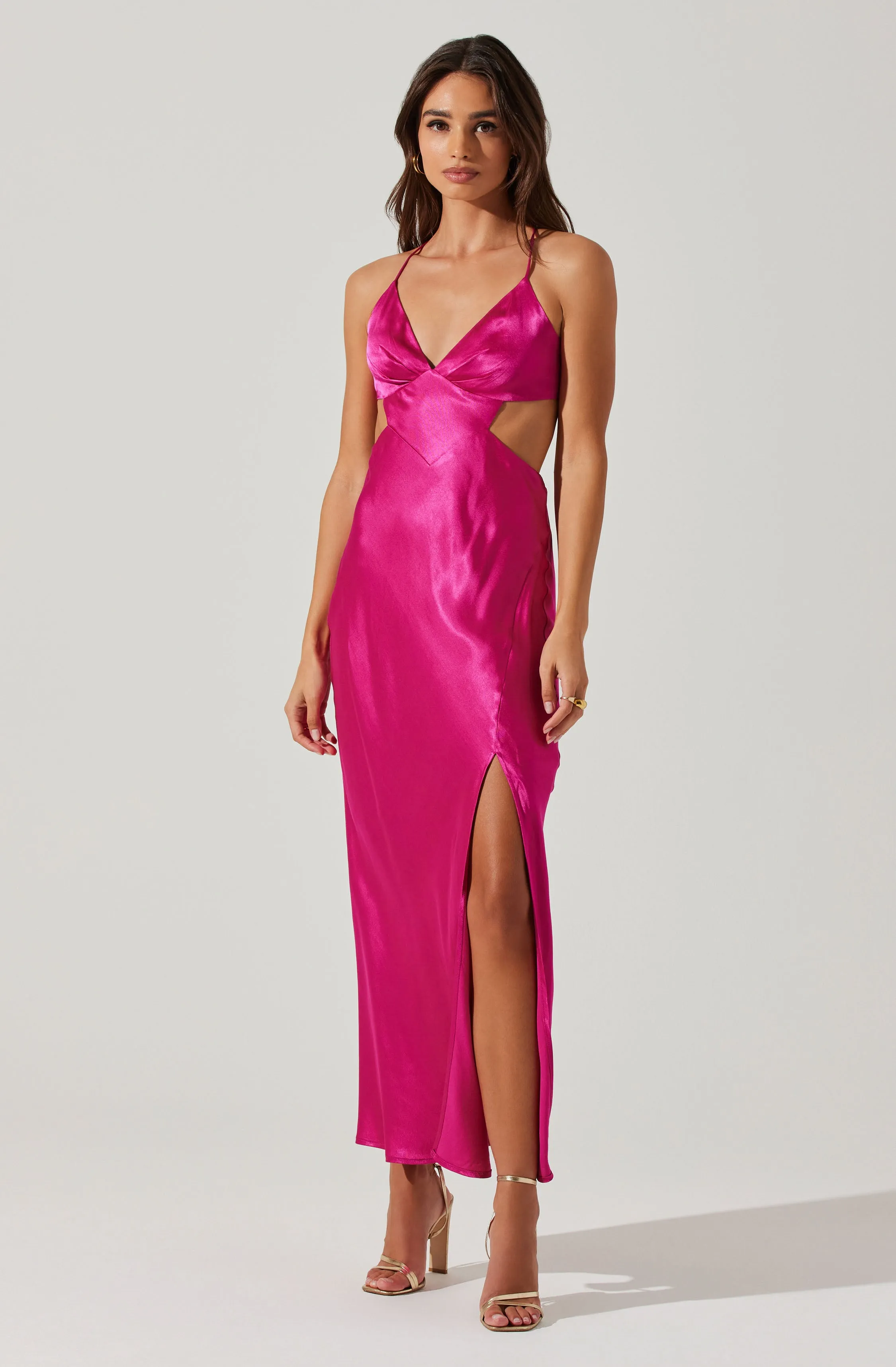 Norelle Satin Midi Dress sold by Astr