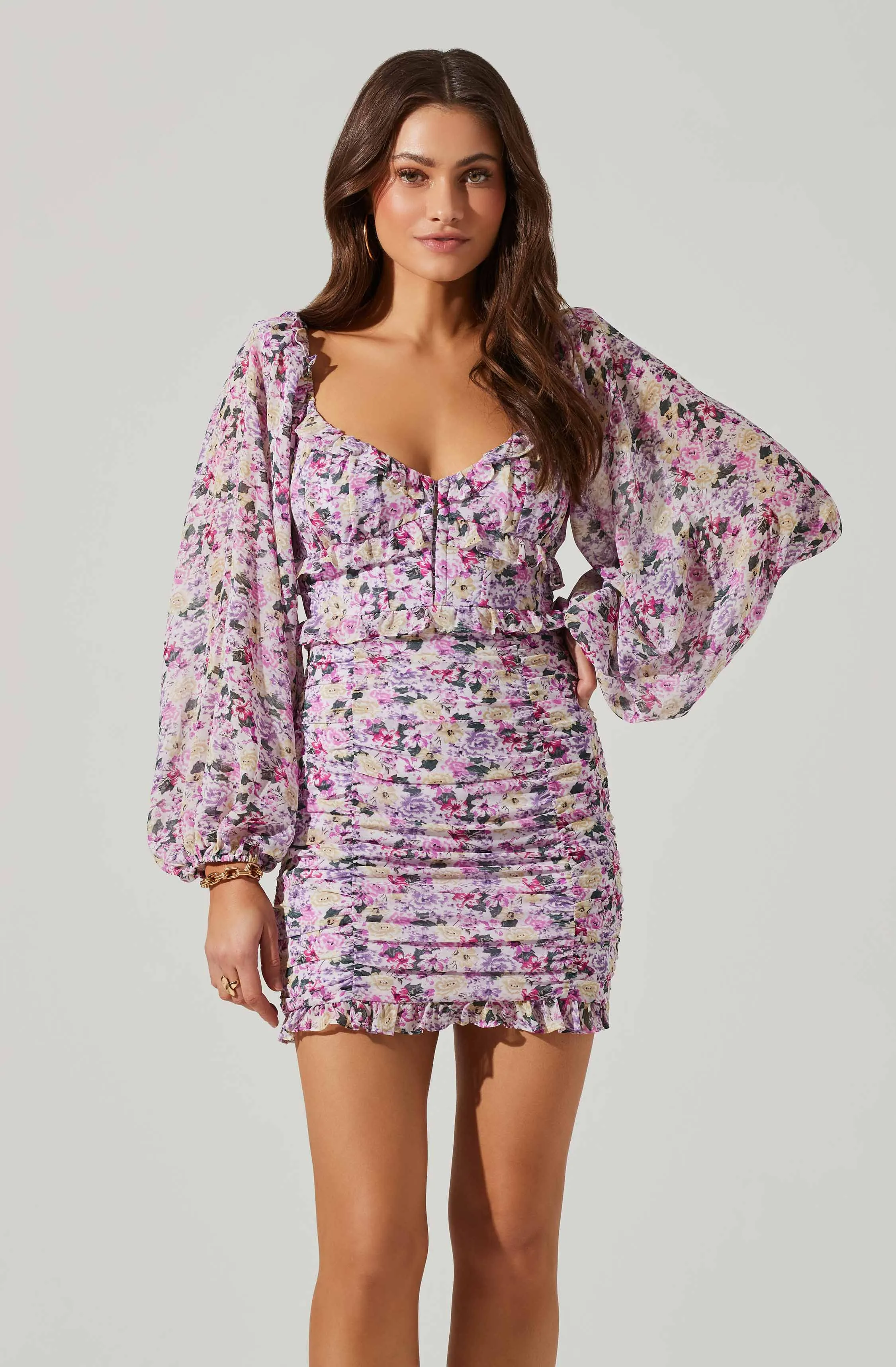 Ls ruched skirt dress sold by Astr product image thumbnail 2