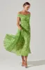 Leonara Pleated Midi dress sold by Astr