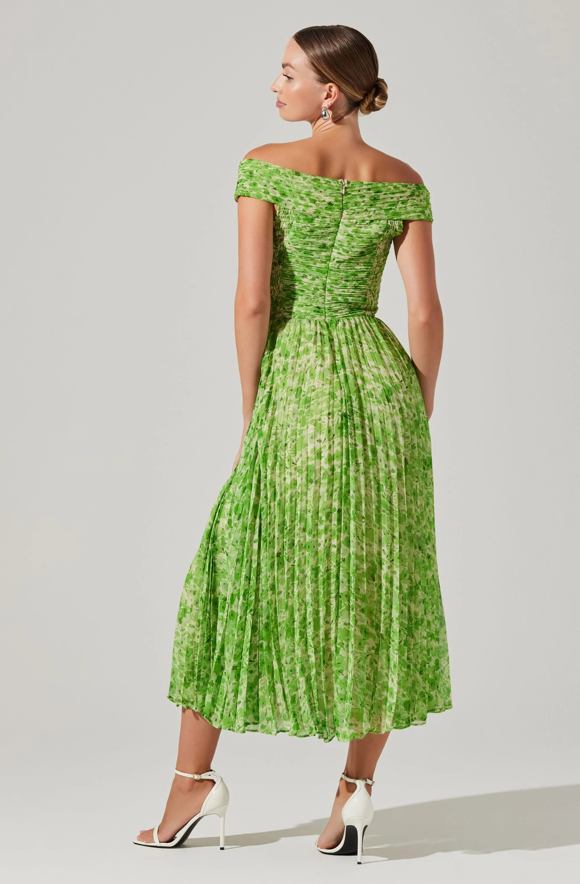 Leonara Pleated Midi dress sold by Astr product image thumbnail 5