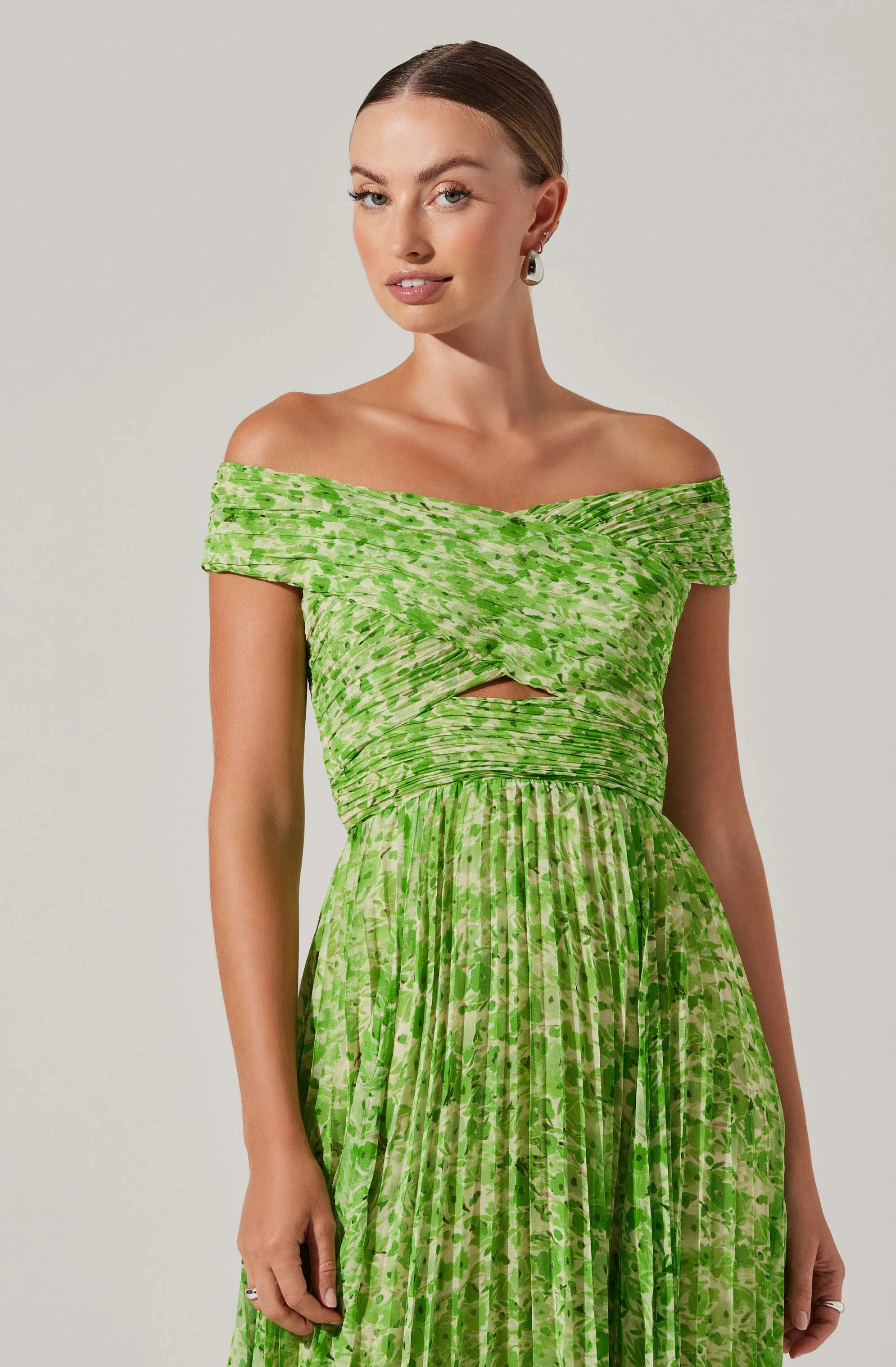 Leonara Pleated Midi dress sold by Astr product image thumbnail 2