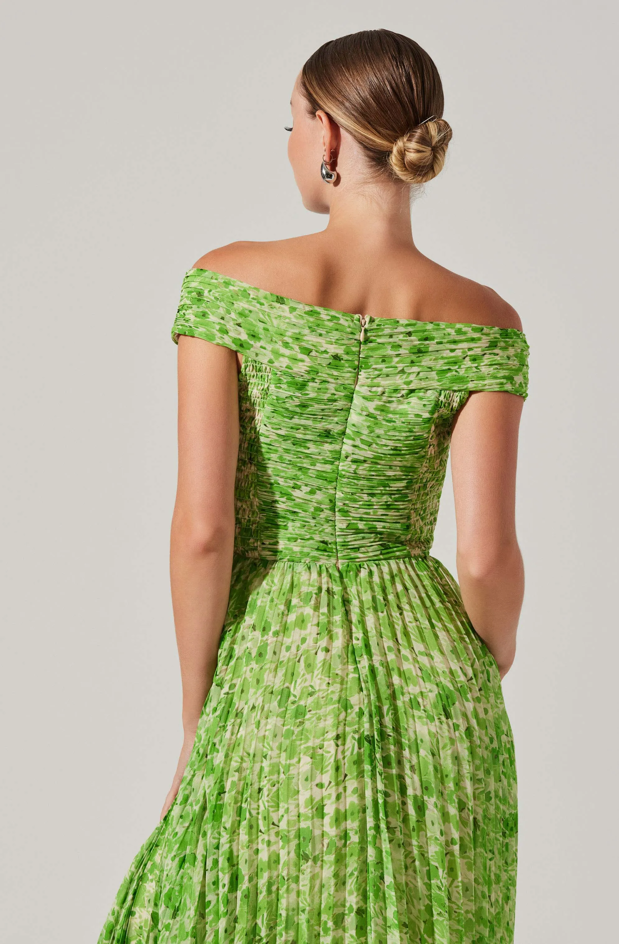 Leonara Pleated Midi dress sold by Astr product image thumbnail 4