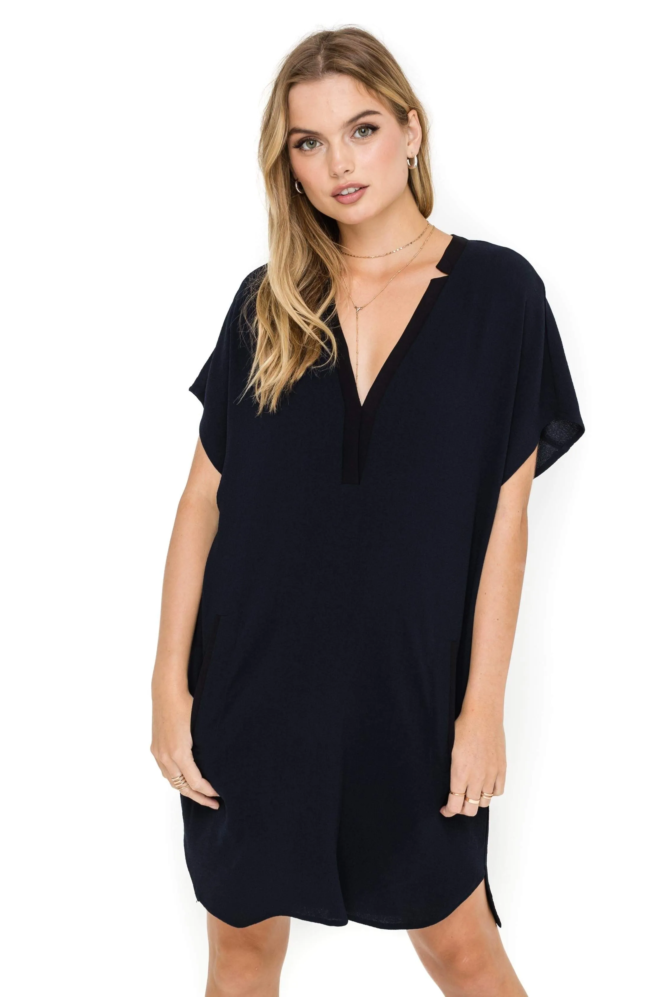 V Neck Shift Dress sold by Astr product image thumbnail 3