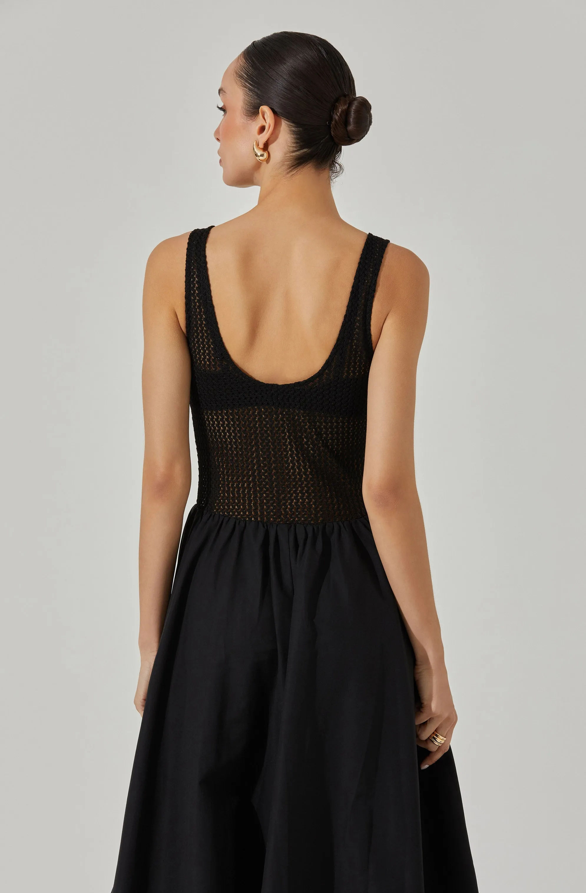 Contrast Bubble Hem Midi Dress sold by Astr product image thumbnail 5