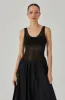 Contrast Bubble Hem Midi Dress sold by Astr