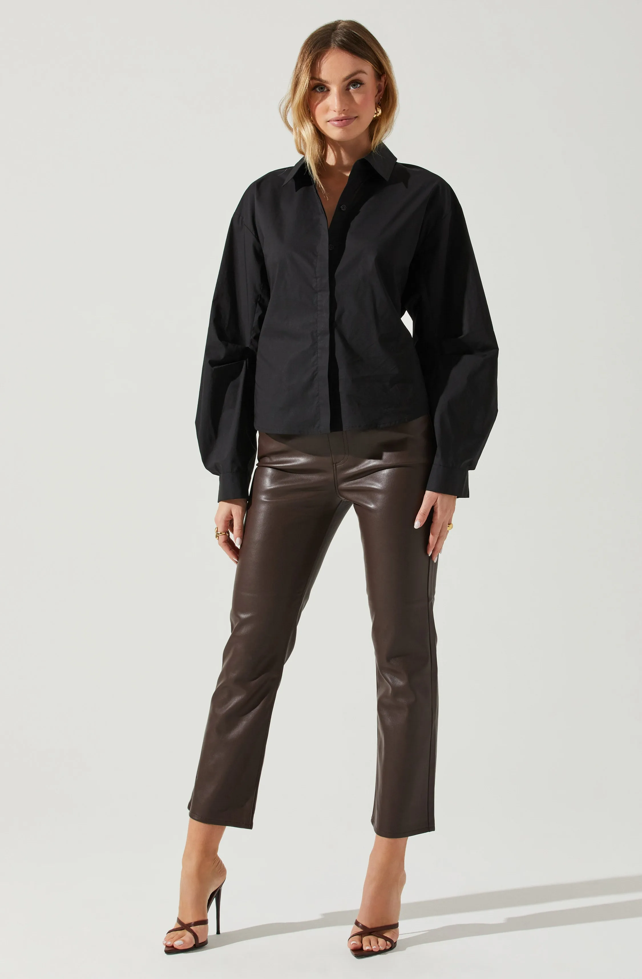 Sienna Cutout Button Up Top sold by Astr product image thumbnail 4