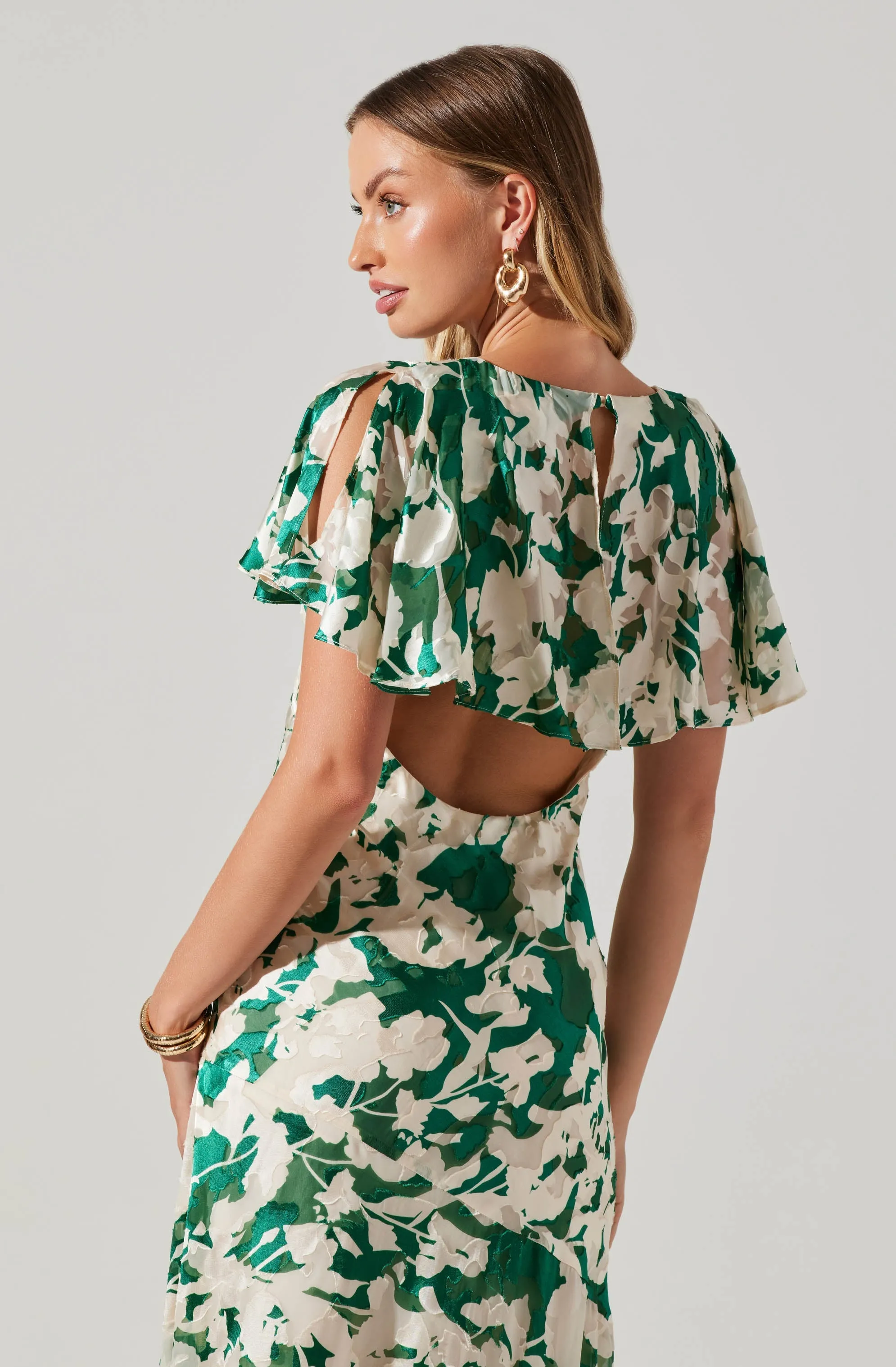 Florecita Floral Print Midi Dress sold by Astr product image thumbnail 4