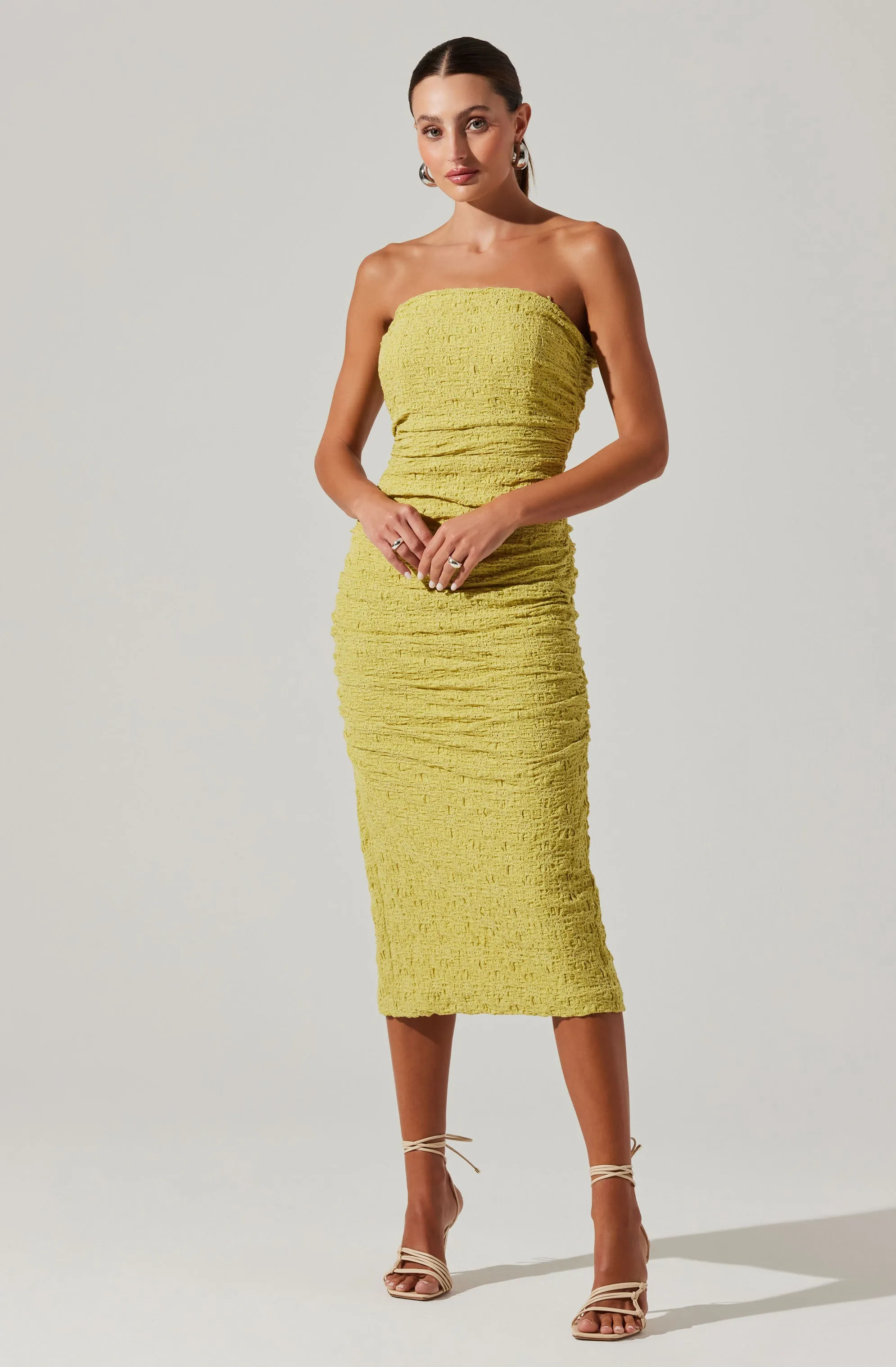 Galia Strapless Midi Dress sold by Astr product image thumbnail 3