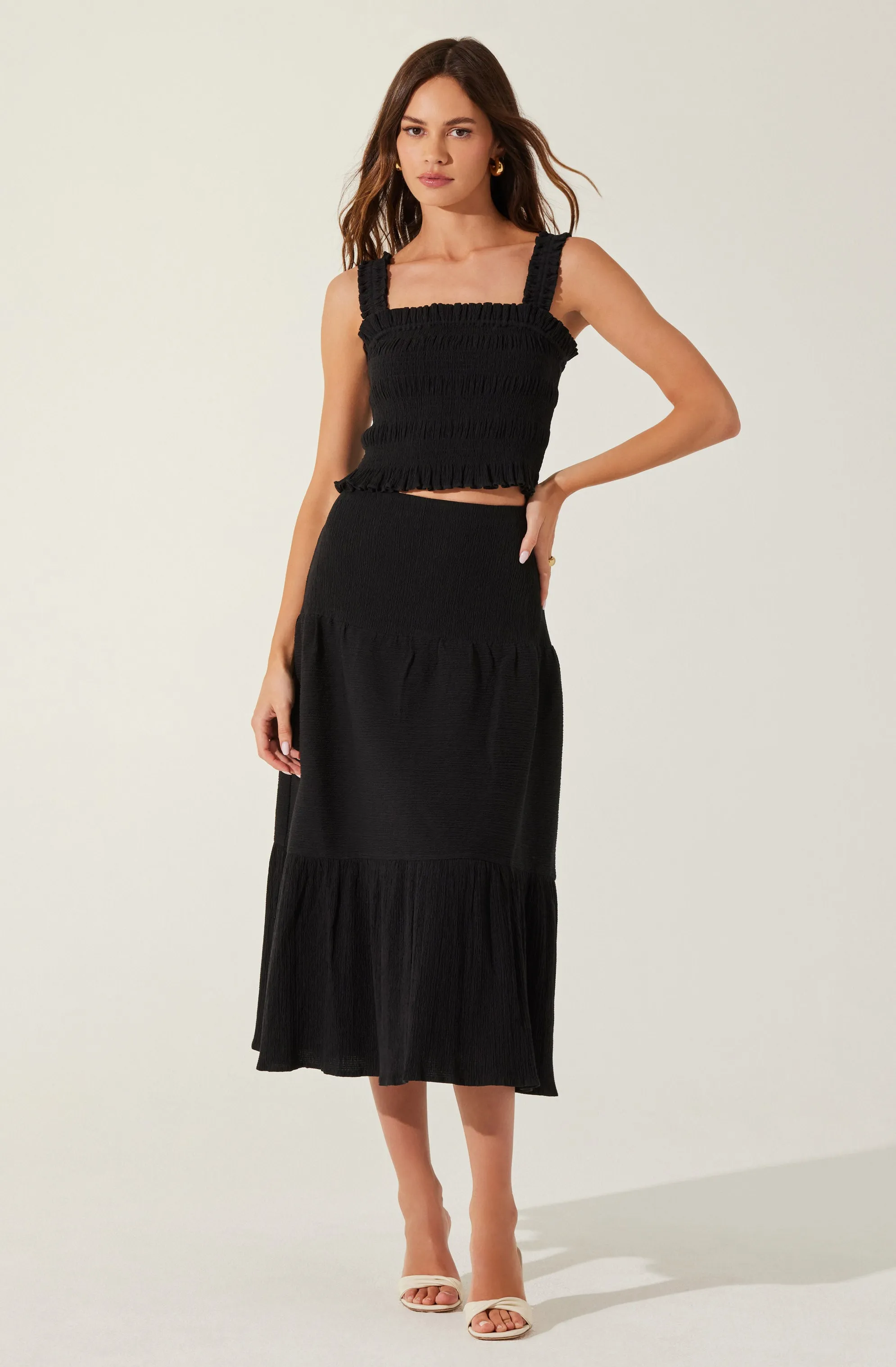 Shirred Sleeveless Top sold by Astr product image thumbnail 2
