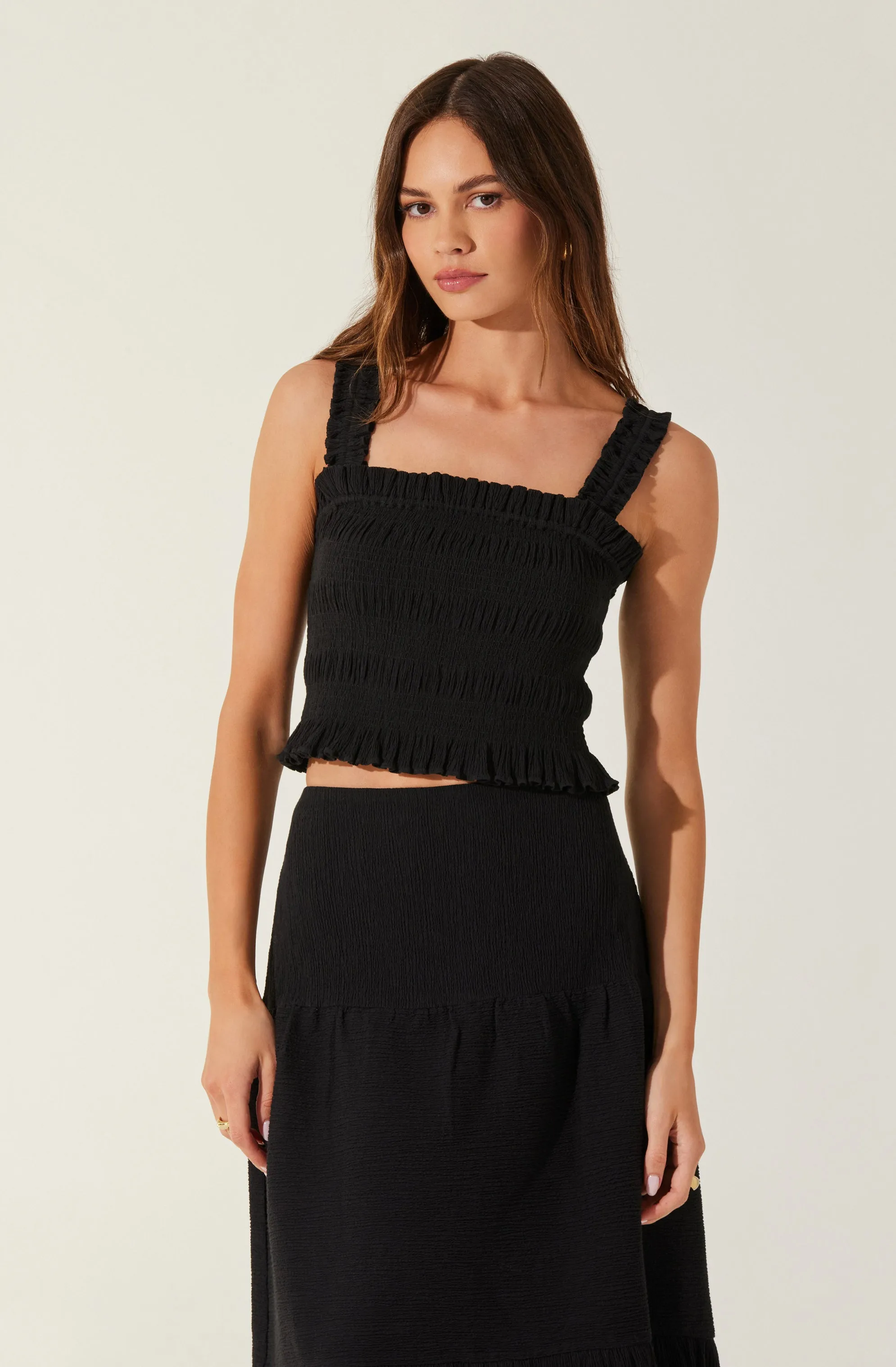 Shirred Sleeveless Top sold by Astr product image thumbnail 3