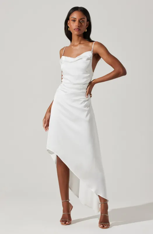 Mirie Cowl Neck Midi Dress sold by Astr