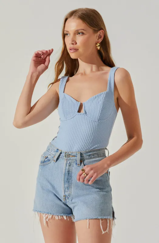 Aria Bustier Bodysuit sold by Astr