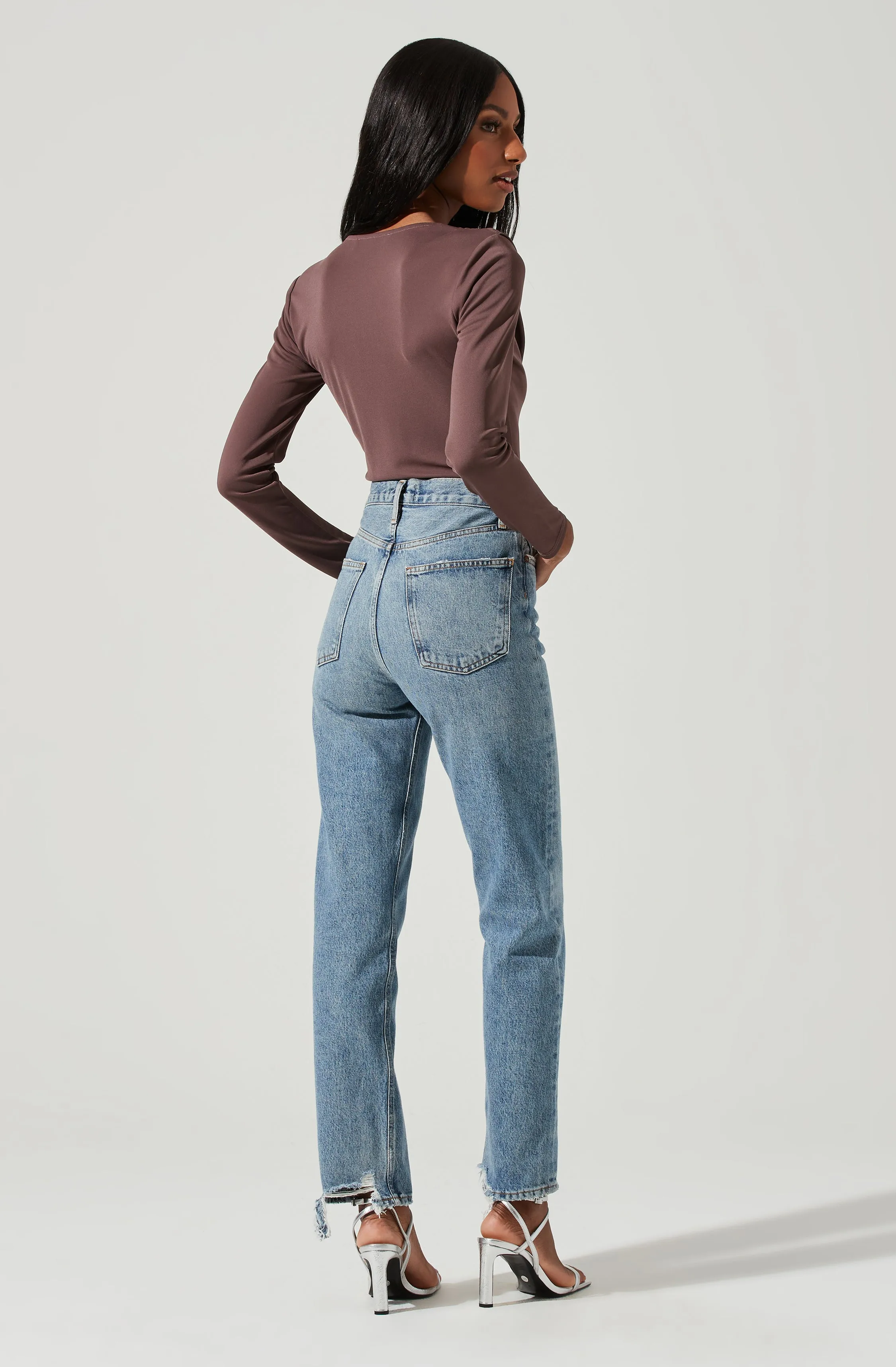 Kimberly Cowl Neck Long Sleeve Bodysuit sold by Astr product image thumbnail 4