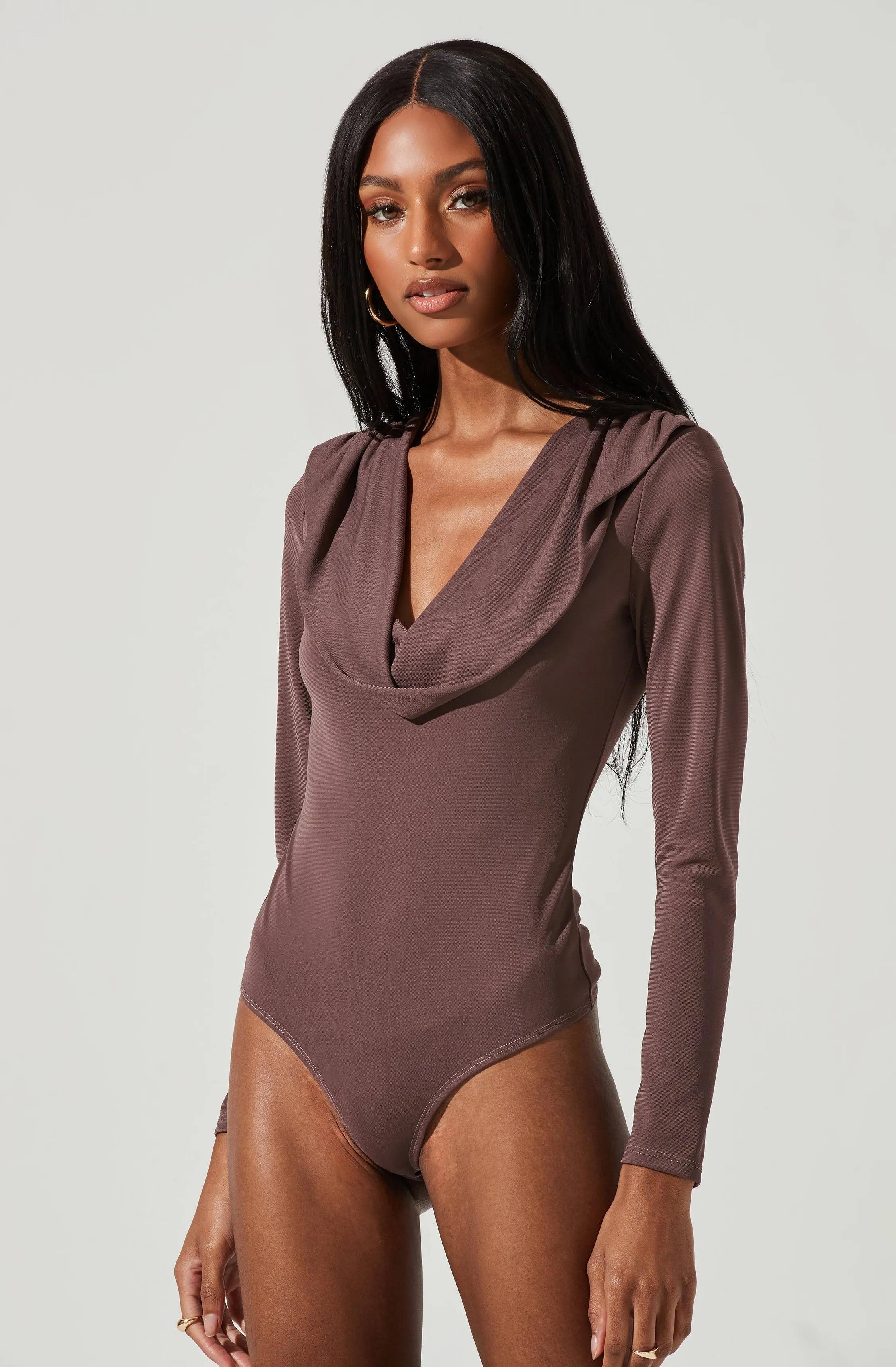 Kimberly Cowl Neck Long Sleeve Bodysuit sold by Astr product image thumbnail 3