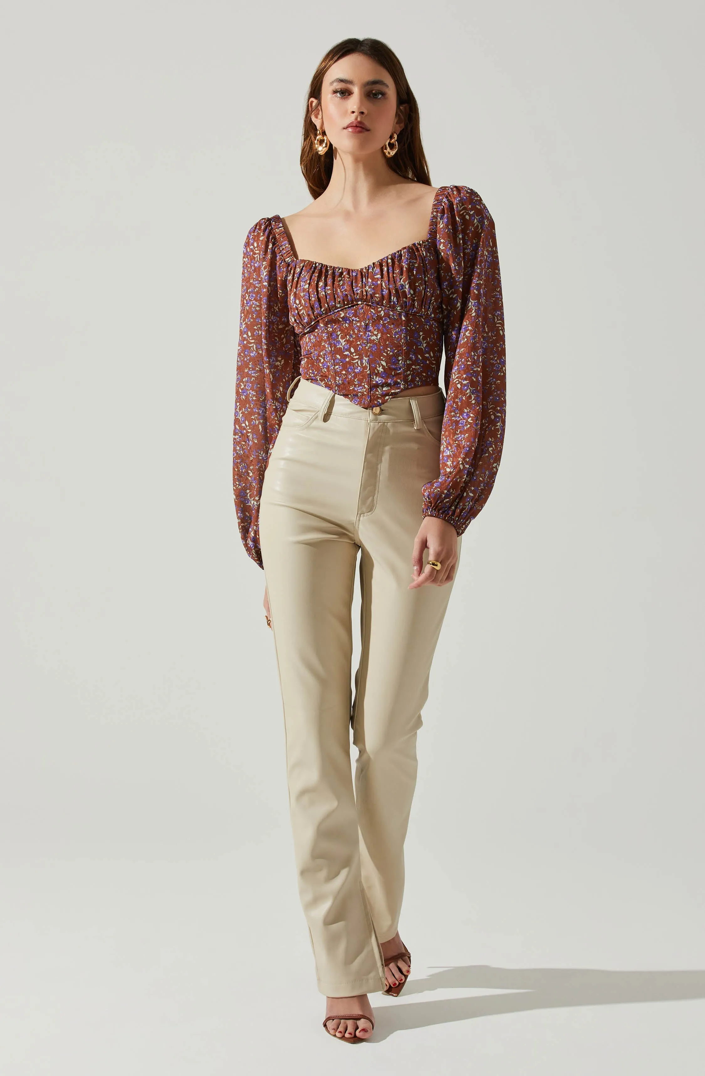 Penny Floral Puff Sleeve Top sold by Astr product image thumbnail 2