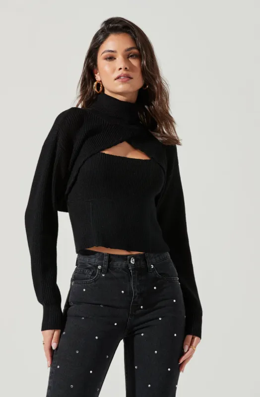 Taissa Knit Bolero Sweater sold by Astr