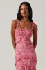 Olina Floral Ruffle Maxi Dress sold by Astr