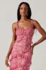 Olina Floral Ruffle Maxi Dress sold by Astr