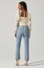 Long Sleeve Ruched Puff Sleeve Top sold by Astr