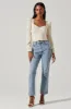 Long Sleeve Ruched Puff Sleeve Top sold by Astr