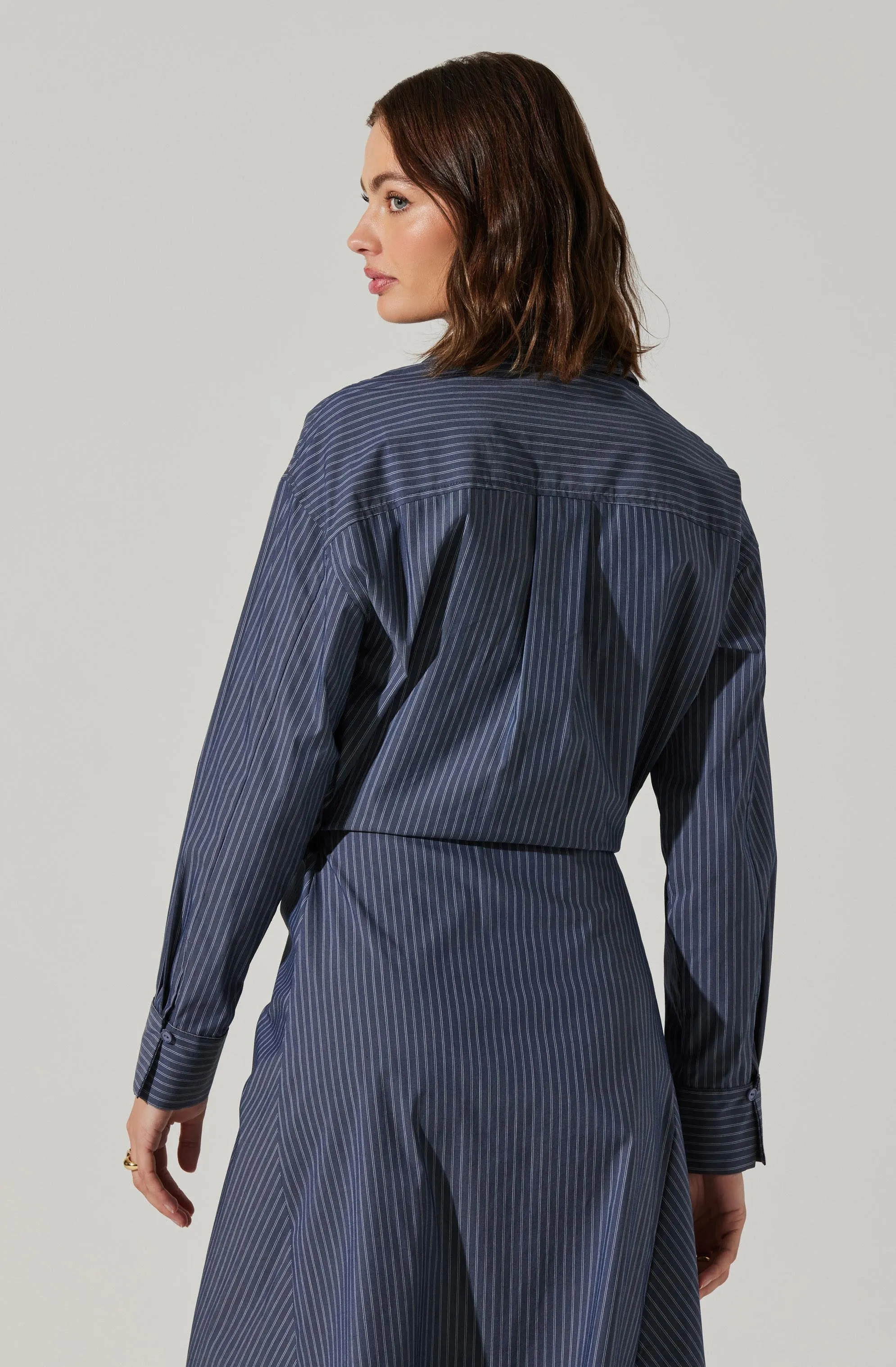 Flykra Asymmetrical Wrap Midi Dress sold by Astr product image thumbnail 3