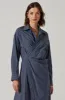 Flykra Asymmetrical Wrap Midi Dress sold by Astr