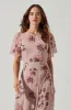 Flutter Sleeve Midi Dress sold by Astr