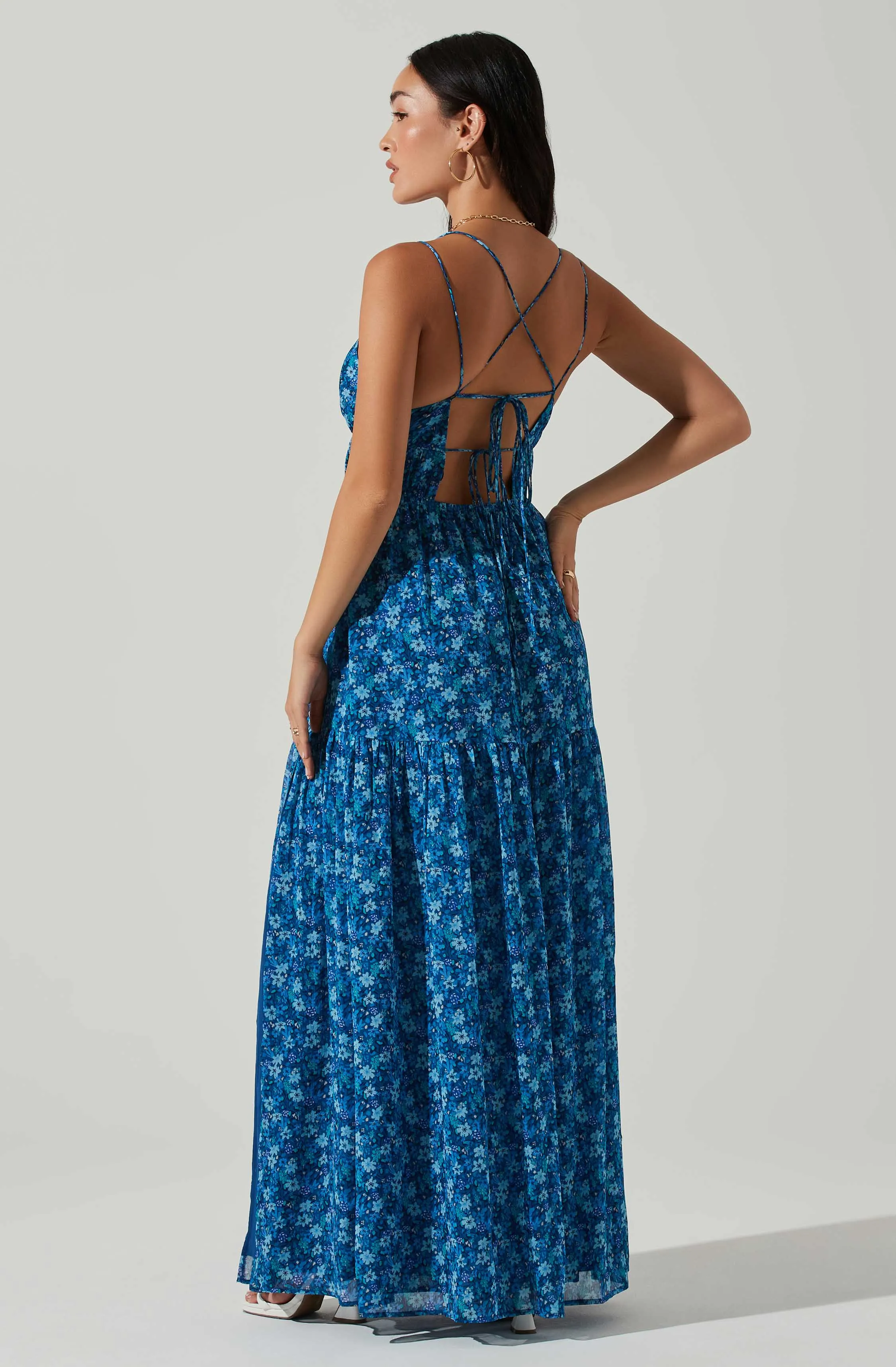 Ryliana Floral Tiered Maxi Dress sold by Astr product image thumbnail 5