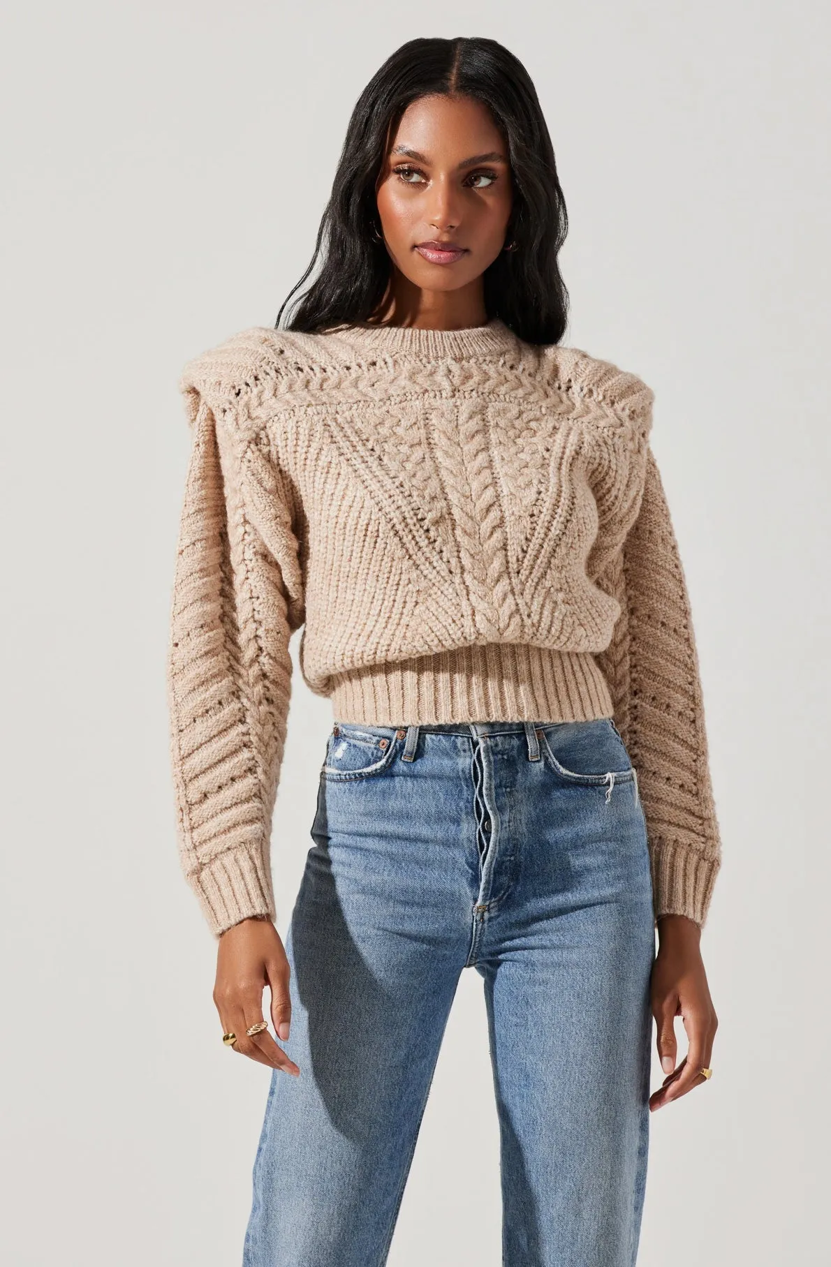 Tabitha Cable Knit Sweater sold by Astr product image thumbnail 3