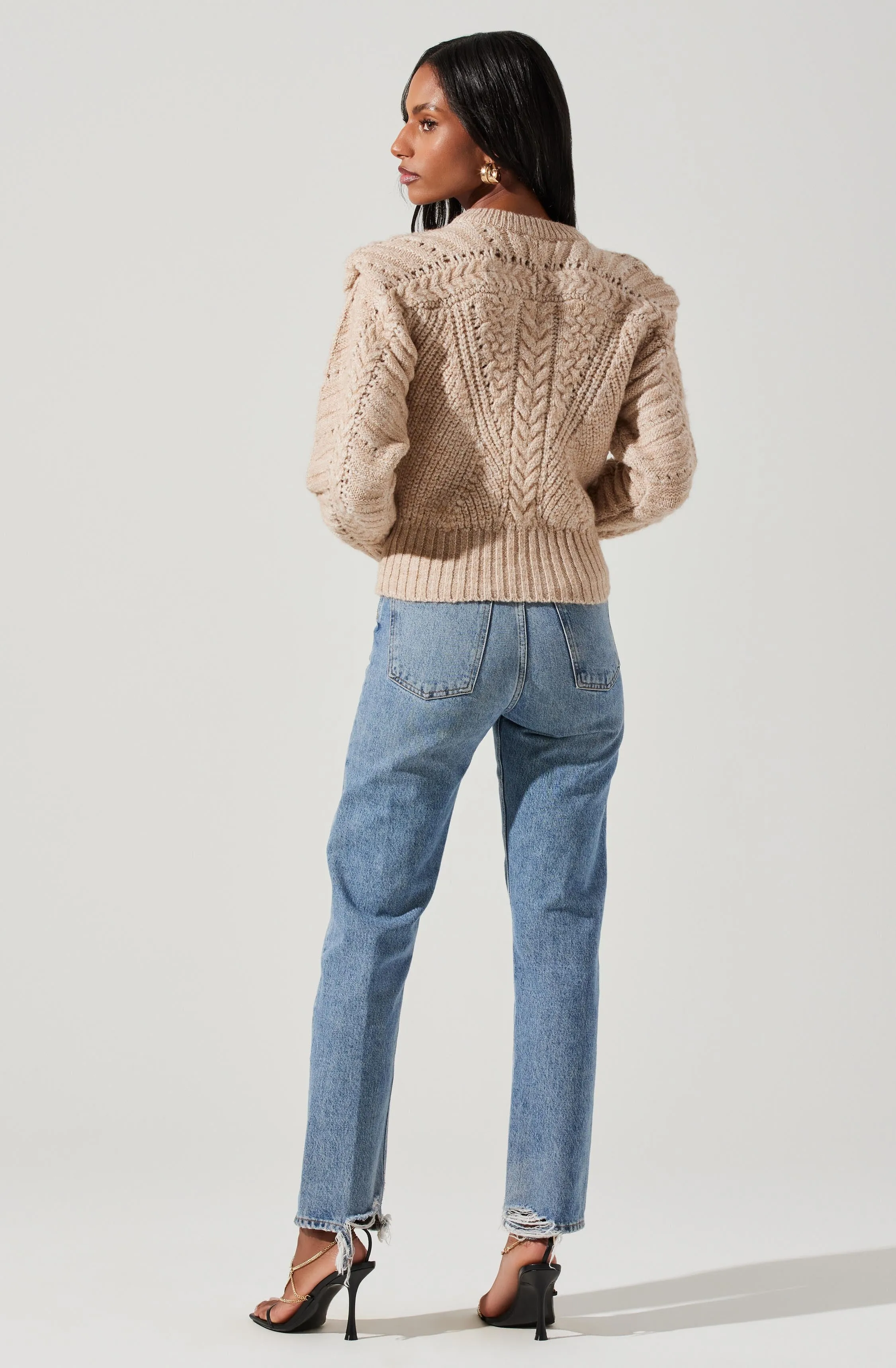 Tabitha Cable Knit Sweater sold by Astr product image thumbnail 5