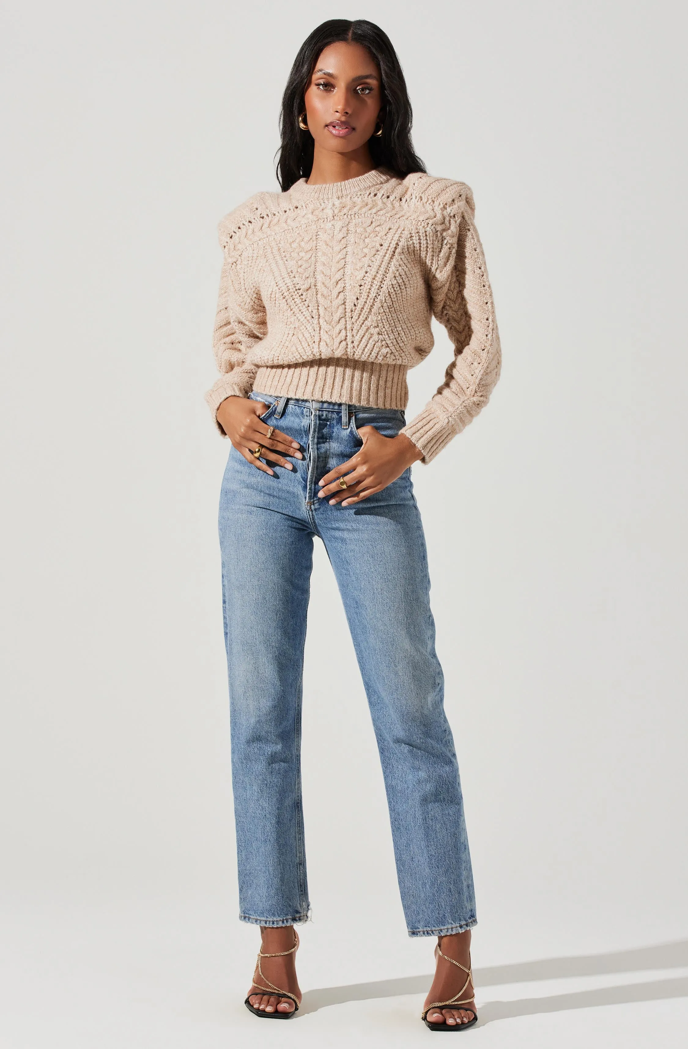 Tabitha Cable Knit Sweater sold by Astr product image thumbnail 2