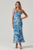 Florianne Floral Satin Maxi Dress sold by Astr