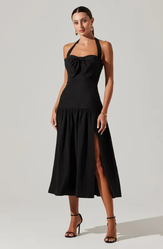 Adara Halter Midi Dress sold by Astr