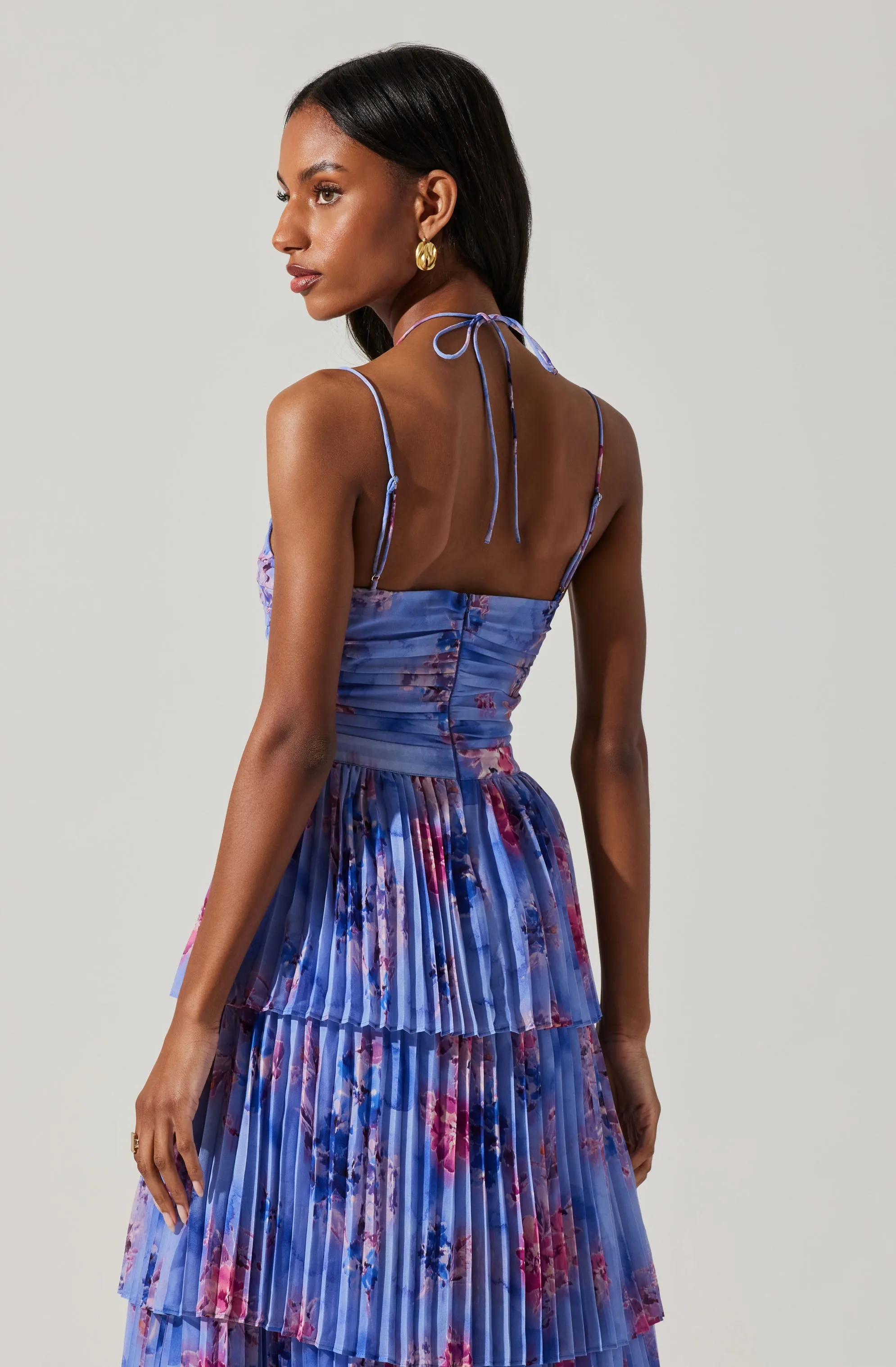 Daytona Pleated Floral Maxi Dress sold by Astr product image thumbnail 5