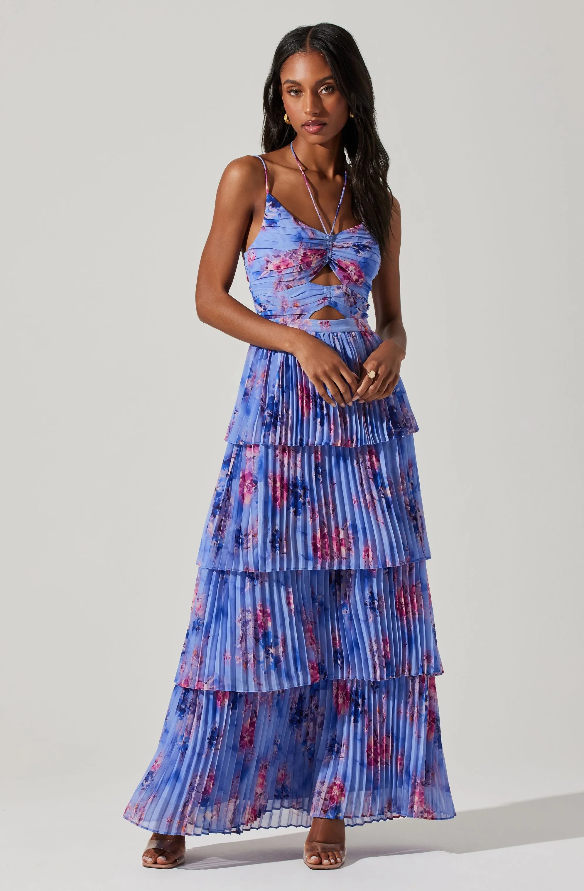 Daytona Pleated Floral Maxi Dress sold by Astr product image thumbnail 3