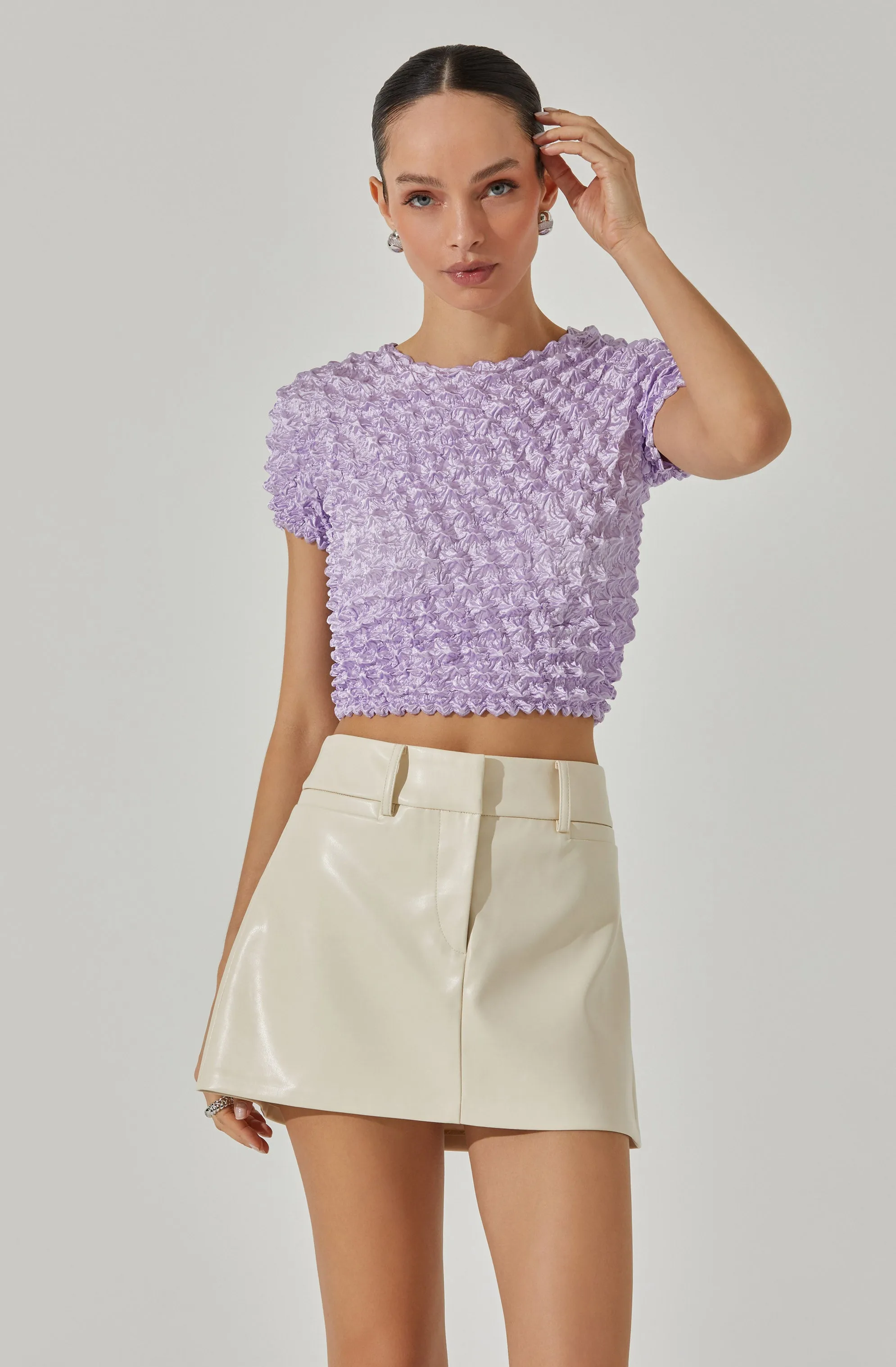 Popcorn Crop Top sold by Astr product image thumbnail 3