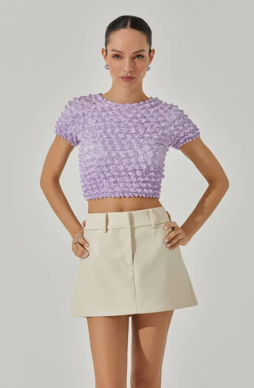 Popcorn Crop Top made by Astr