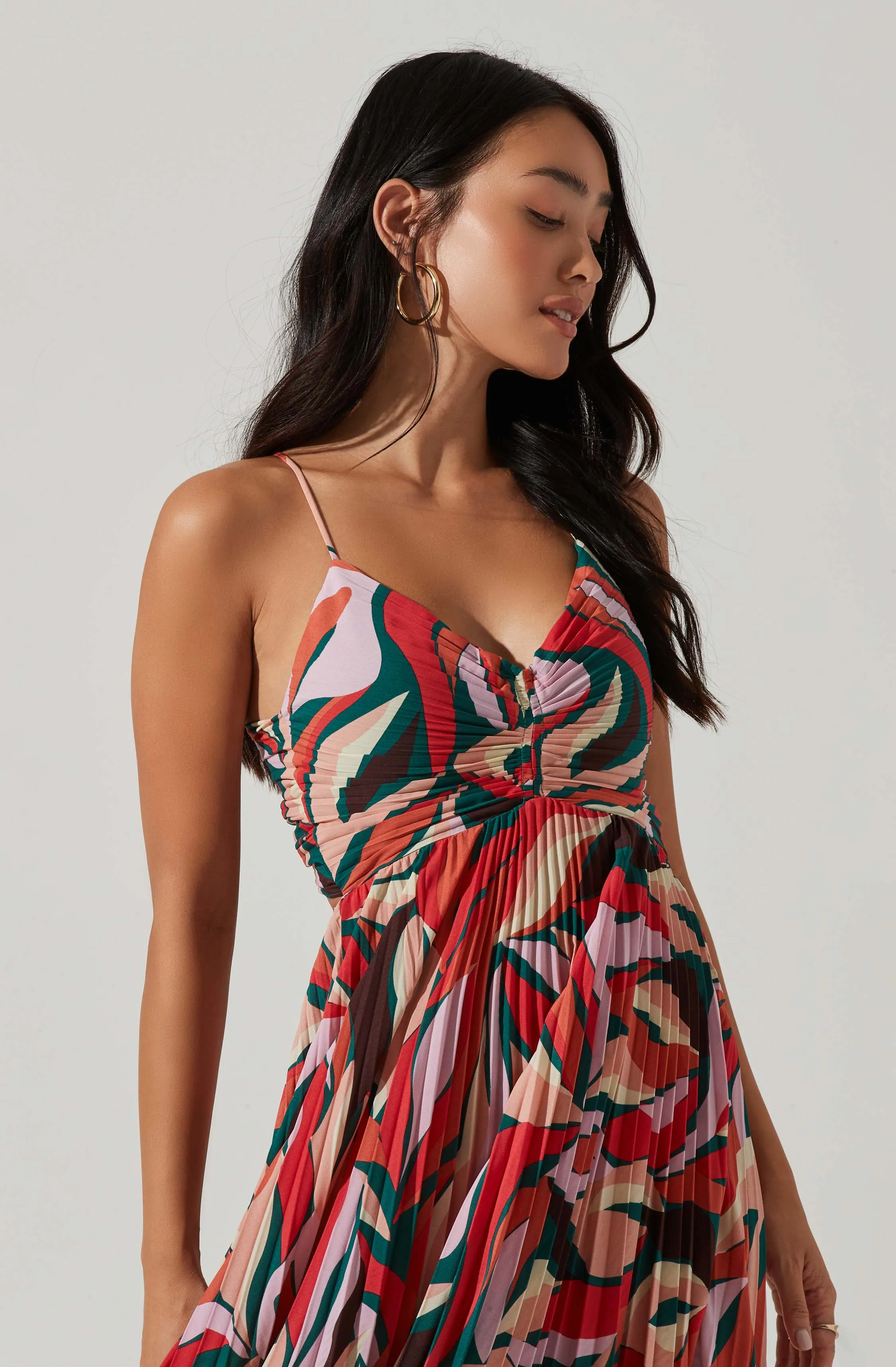 Blythe Floral Plisse Midi Dress sold by Astr product image thumbnail 2