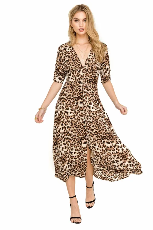 Button Down Midi Dress sold by Astr