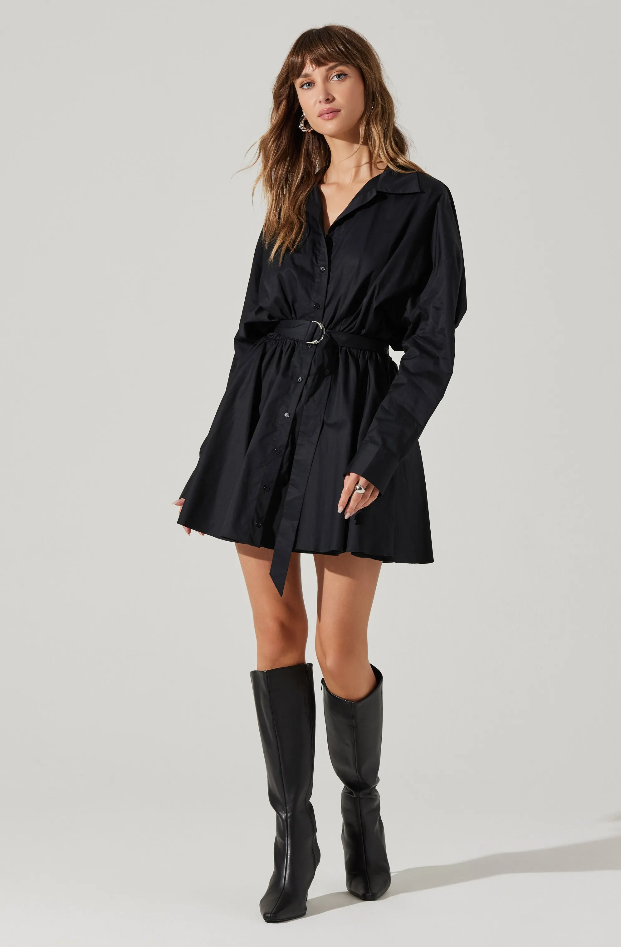 Winica Belted Mini Shirtdress sold by Astr product image thumbnail 3
