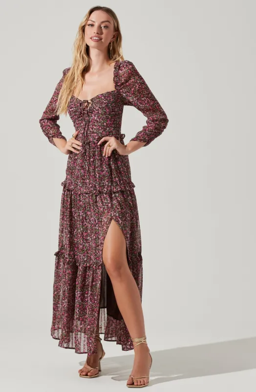 Lovestruck Floral Halter Maxi Dress sold by Astr